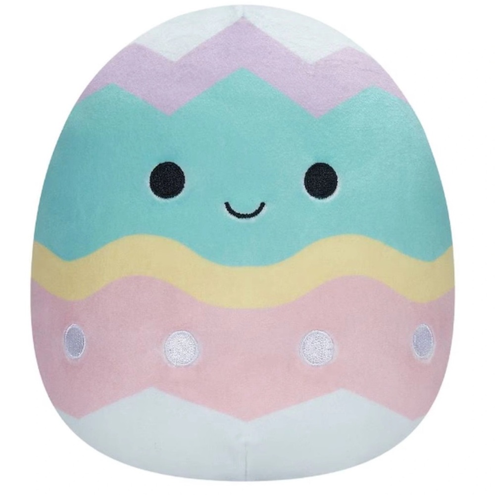 Squishmallows Egbert 2023 Easter Egg Plush Toy Yellow, Lavender, White NWT